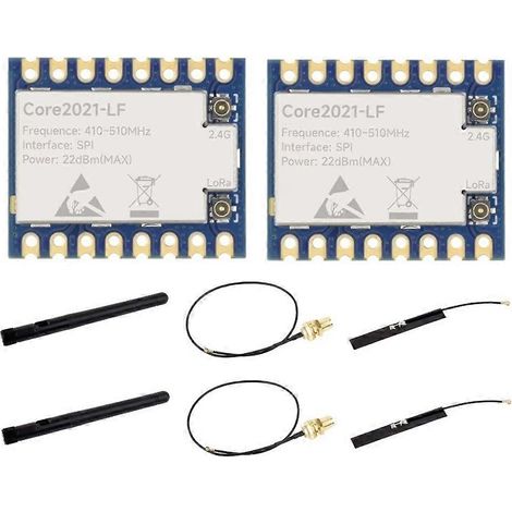 Módulo LoRa de doble banda Core2021 LF de 410-510 MHz basado en el transceptor LR2021. Compatible con frecuencias sub-GHz de 2,4 GHz e ISM de 1,5-2,5 GHz. (1/5)