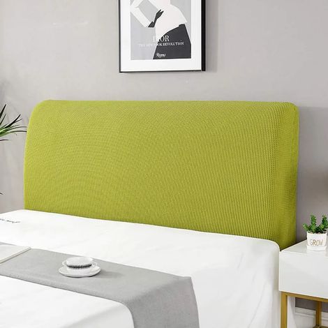 MINKUROW Fundas Para Cabecero/Cubierta, Fundas Para Cabecero Base De Cama Funda Acolchada De Color Sólido Funda A Prueba De Polvo Funda Para Cabecero Elástica Todo Incluido Dormitorio Imitación Jersey (1/5)