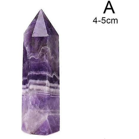 Cristal d'améthyste naturelle, bijou de Noël en forme de colonne, accessoire décoratif pour la maison, cadeau W8G9