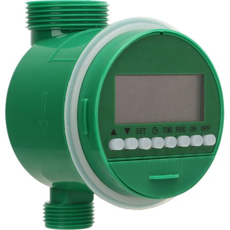 Minuteur d'arrosage programmable avec écran LCD automatique, économie d'énergie et filtre pour jardin et pelouse. (1/5)
