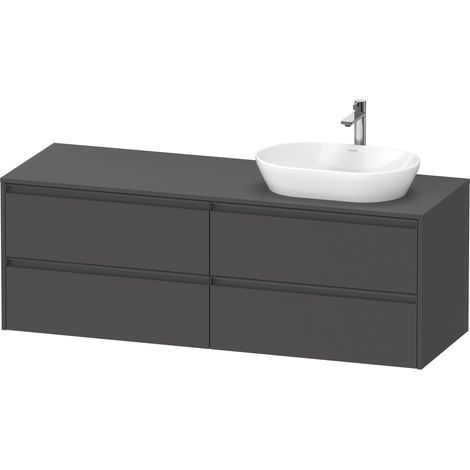 Lavabo consola Duravit Ketho.2, suspendido, recorte de lavabo (1/2)