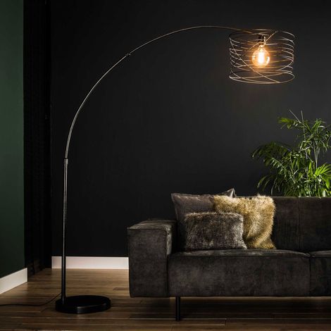 Lampadaire avec abat-jour spirale 45x192 cm en métal - AMP