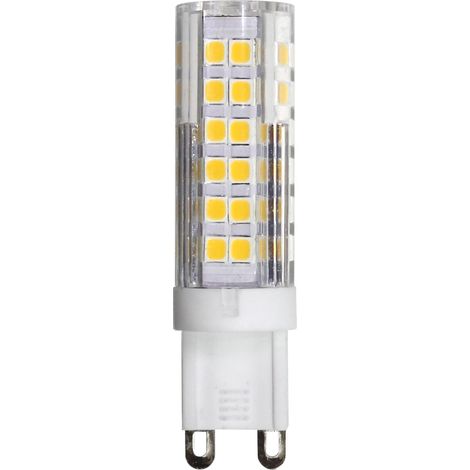ORION91 Pack x 5 unidades LED SMD PLAST 6W (=50W) REGULABLE 550lm G9 160º 6000K 25000H SpazioLuzio BL.5