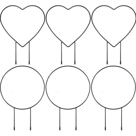 Ensemble de 6 supports pour plantes grimpantes, treillis d'intérieur, treillis de jardin pour soutenir les plantes en pot, supports métalliques pour plantes grimpantes, support pour plantes en pot (1/5)