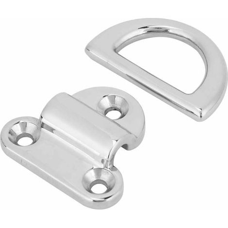 Almohadilla de amarre plegable UlisemD de 8 mm de acero inoxidable para barco, anillo de retención, abrazadera, herrajes marinos para yates y motores. (1/4)