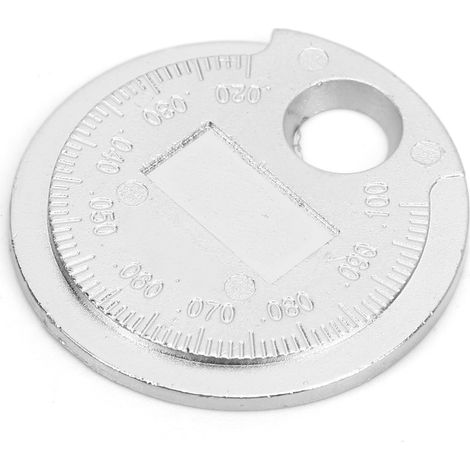 Zündkerzenabstandslehre, Kfz-Werkzeug, 0,6–2,4 mm (0,02–0,1 Zoll), Edelstahl, Ersatzteil, Wartung und Reparatur (1/5)