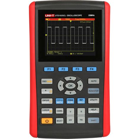 Oscilloscope numérique 25 Mhz 1 canal Oscilloscope portable Uini-t Utd1025cl (1/5)