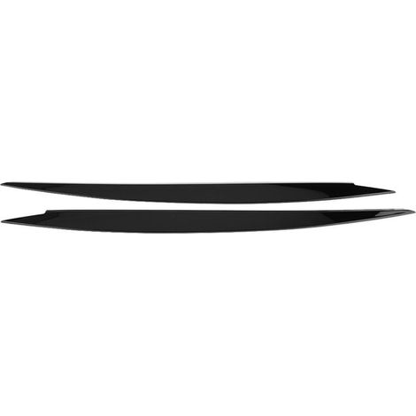 Sourcil de phare Une paire phare de sourcil de couverture de garniture de paupières pour 7 GTI 2013-2018(Noir)