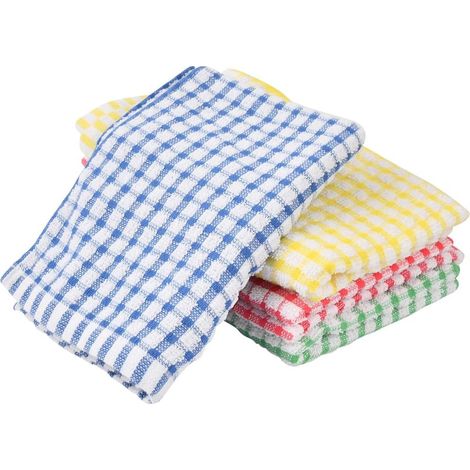 Serviette De Cuisine En Coton - 40 X 28 Cm - Éponge En Terry - Absorbante Et Douce - Pour Cuisine Salle De Bain Gym - Lot De 12 (1/5)