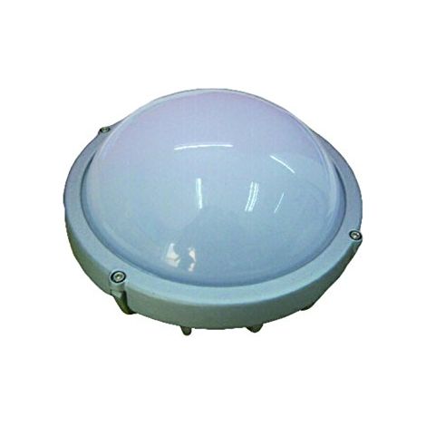 Applique da Esterno a Led 12W Luce Calda Rotonda Argento