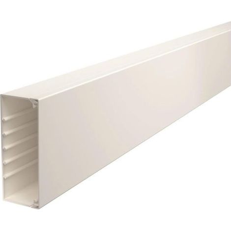 OBO Bettermann Wand- und Deckenkanal halogenfrei 60x150x2000 Polycarbonat/Acrylnitril-Butadien-Styrol reinweiß R..., 2 Meter, 6175425 (1/3)