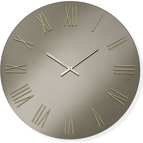 Orologio da parete rotondo D60 cm in cristallo Bronzo e numeri Oro - SEAN (1/2)