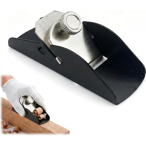 1 Mini Rabot Bois Manuel Réglable, Raboteuse Compacte pour Ébavurer Rabot à Main Précis pour Travail du Bois, Bekecidi Coupe Bordure Manuel, Poliret Finir vos Projets de Menuiserie (1/5)