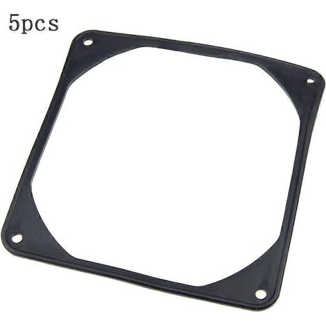 Patins d'étanchéité en caoutchouc anti-vibrations pour ventilateur de boîtier d'ordinateur PC 120 x 120 mm 12 cm 80 mm 90 mm, coussinets d'absorption des chocs multicolores (12 cm) (1/5)