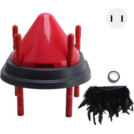 13-W-Kükenwärmer mit Anti-Sitzkegel, höhenverstellbar, wärmt bis zu 15 Küken, 110-V-US-Stecker (1/5)