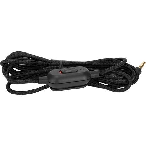 Kopfhörerkabel, 200 cm PVC-Sauerstofffreies Kupfer-Gaming-Headset-Kabel mit Lautstärkeregler und Stummschalter für G Pro, G Pro X und G433 Gamer (Schwarz) (1/5)