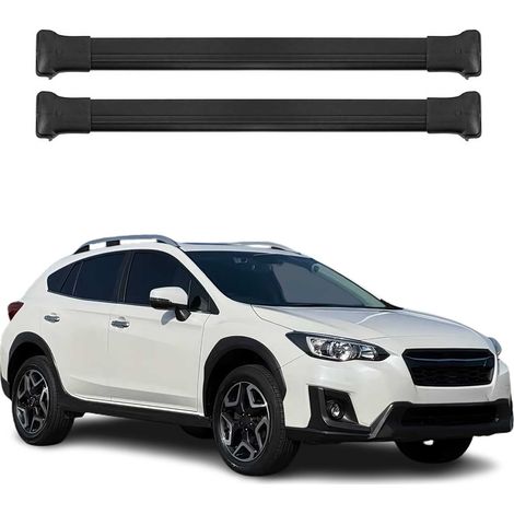 OMAC Aluminium Dachträger Querträger für Subaru XV II 2017-2023 – Max. 75 kg – 2 Stangen Schwarz (1/5)