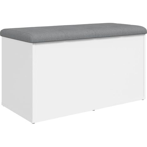 Banco de almacenaje blanco 82x42x45 cm madera de ingeniería vidaXL