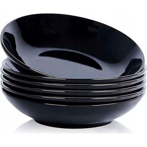 Keramikschüssel 23 cm, 6 Stück, 1180 ml für Pasta, Salat, Obst (1/3)
