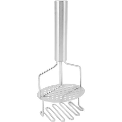 Presse-purée en acier inoxydable antirouille, facile à utiliser, creux et intégré, avec ressort, idéal pour la cuisine et le bar. (1/5)