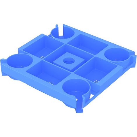 1 ensemble de parasol de plage portable avec porte-gobelet, compartiment à collation, emplacement pour téléphone et trou pour lunettes de soleil pour terrasse (1/5)