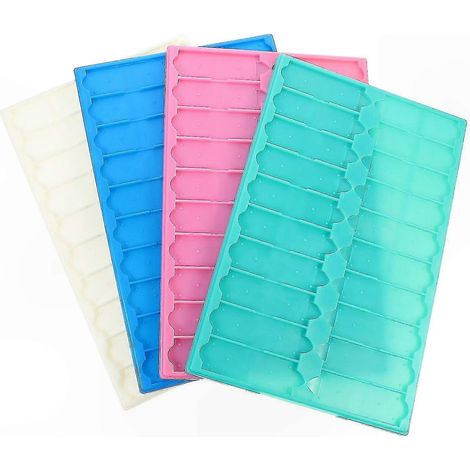 Plateau de rangement pour lames de microscope en plastique (4 pièces, capacité 20 lames, couleur aléatoire) (1/3)