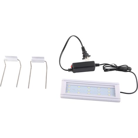 Lampe LED 15 W pour aquarium, extensible et étanche, pour plantes, prise 220 V CN (1/5)