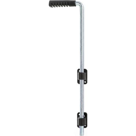 ALBERTS Bodenschieber, disp., Griff schwarz, Gesamthöhe 600 mm, Abstand Bolzen-Tor 40 mm (1/4)