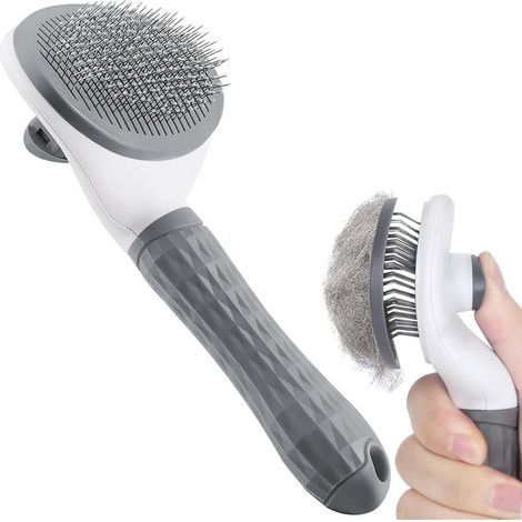 Brosse de toilettage pour chiens et chats. élimine les poils morts et les nœuds. fabriquée dans un matériau doux pour la peau. (1/4)