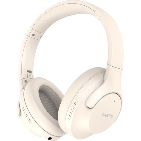 Auriculares inalámbricos supraaurales CANYON OnRiff 10 ANC en color beige (1/2)