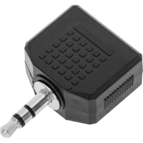 BeMatik - Adaptateur stéréo audio (Jack 3,5 mm-M-/ 2 x Jack 3,5 mm--H) (1/5)