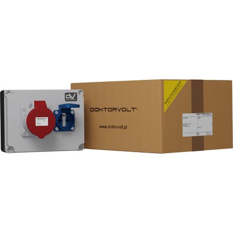Tableau électrique de chantier WDD 1x32 A 1x230 V Mennekes Doktorvolt DV-9658-F (1/3)