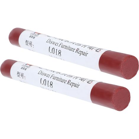 2 pièces Crayon réparation meubles sols retouche peinture bois composite teck sapelli (1/5)