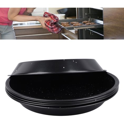 Moule à pizza rond Maifan en acier au carbone antiadhésif couleur pierre, moule à gâteau et à toast, ustensile de cuisson au four (1/5)