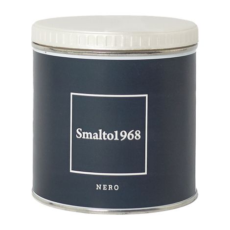 Pittura Shabby Chic Vintage finitura satinata - Smalto 1968 Vernice acrilico ad acqua inodore per Mobili, legno, ferro, piastrelle e supporti difficili 500 ml vari colori Duriplastic Nero