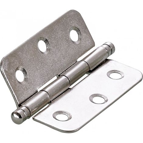 HETTICH Lot de 2 paumelles acier pour meuble HETTICH, L.50 x l.40 mm (1/2)