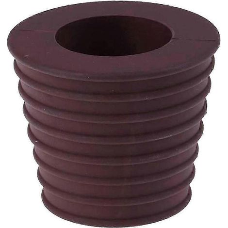 Cale de parasol de 3,8 cm (1,5 pouce) en caoutchouc pour tables de terrasse - Accessoires d'installation faciles pour pied de parasol-Brown (1/5)
