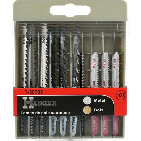 Hängeset 10 T-SET55 Klingen für Holz und Metall, langlebig