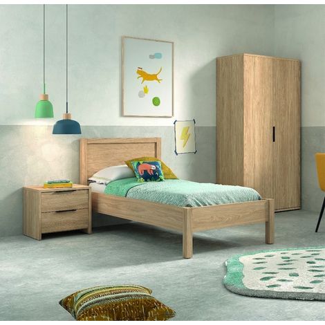 Lit enfant contemporain coloris acacia Gladys (1/4)