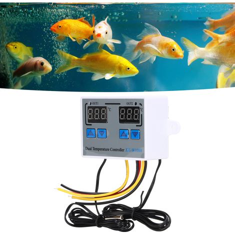 Contrôleur de température électronique intelligent à double commande et affichage numérique W1088, 12 V (1/5)
