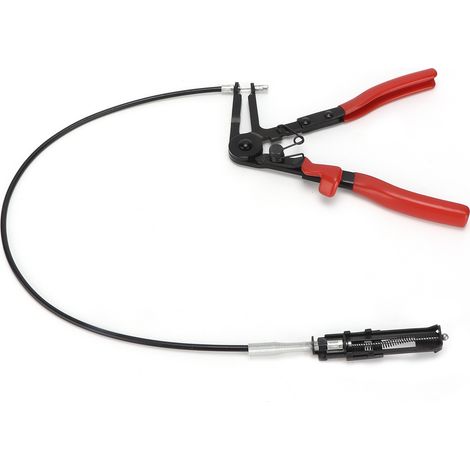 Colliers de serrage flexibles en fil d'acier, acier inoxydable, outils de réparation automobile rouges et noirs (1/5)