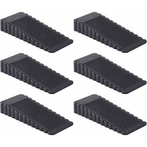 rutschfeste Türstopper aus Gummi (schwarz) (1/4)