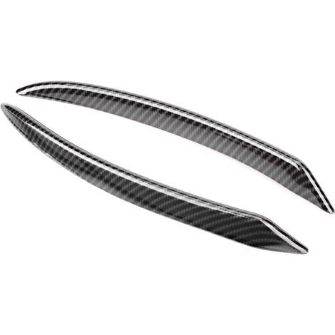 2 Bandes Décoratives Spoiler Avant en Fibre de Carbone pour Pare-Chocs Jeep Wrangler 2007-2017L (1/5)