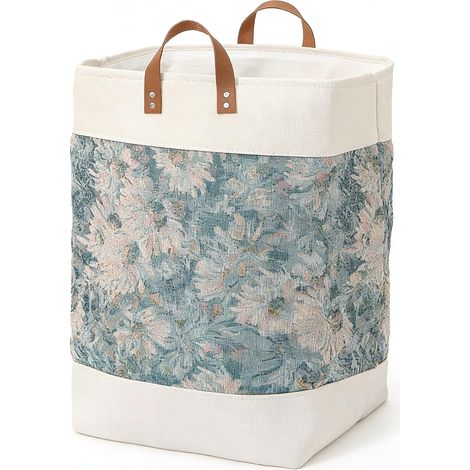 Panier à Linge, Paniere a Linge Sale Pliable 67L, utilisé pour Vetement Panier Rangement, Rangement Chambre, Avec Poignée, Épaississement Double Couche (1/5)