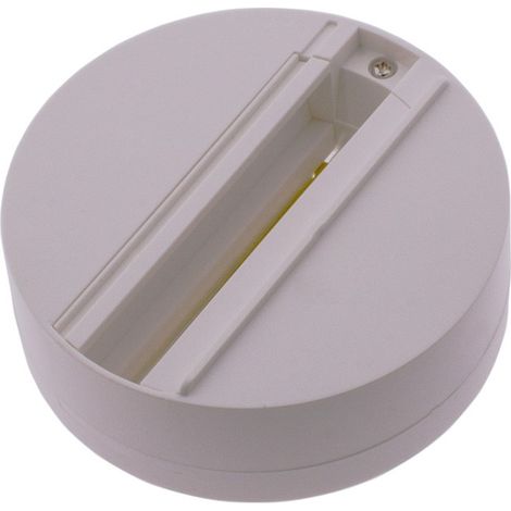 Support adaptateur spot LED rail triphasé - Blanc (1/2)