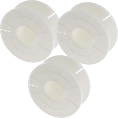 Bobines de Fil de Ligature en Plastique Blanc 3pcs Résistantes à L'usure Légères pour Transporteur de Câbles et Porte-câble Électrique Haute Performance (1/5)