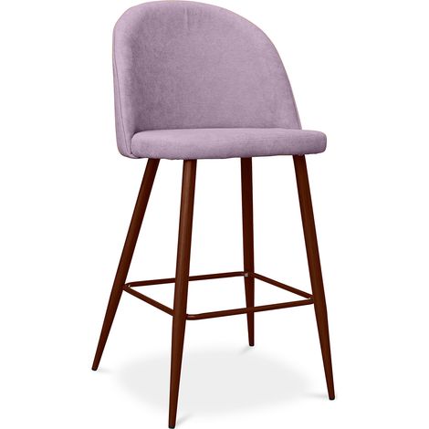 Polsterhocker aus Stoff - Skandinavisches Design - 66cm- Evelyne Pink