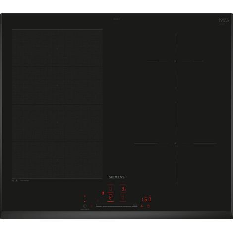 Table de cuisson induction 60cm 4 feux 7400w noir - Siemens - EX651HEC1F (1/7)