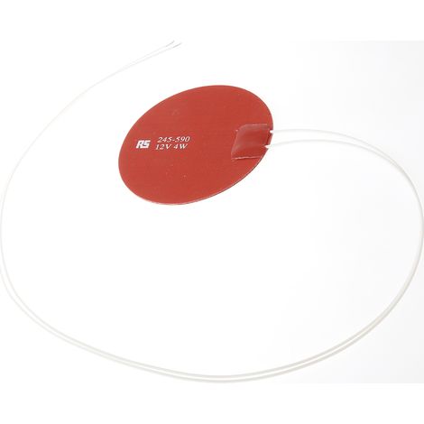 Tapis chauffant en silicone Cercle RS PRO, 12 V c.c., 4 W ( Prix pour 1 )
