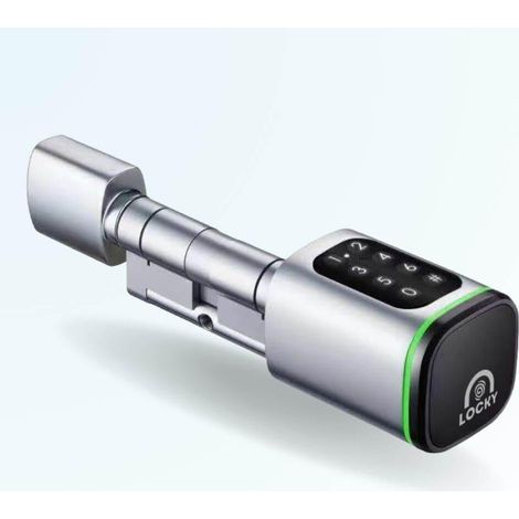 Cylindre électronique de serrure connecté LOCKY-10 CODE à code et badge RFID MIFARE